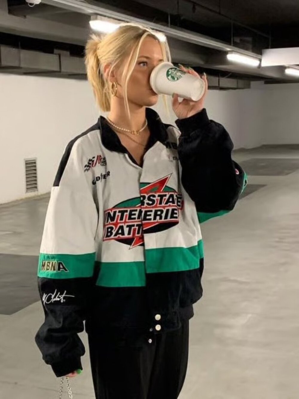 Vintage Bobby Labonte #18 Interstate Batteries NASCAR Racing Jacket